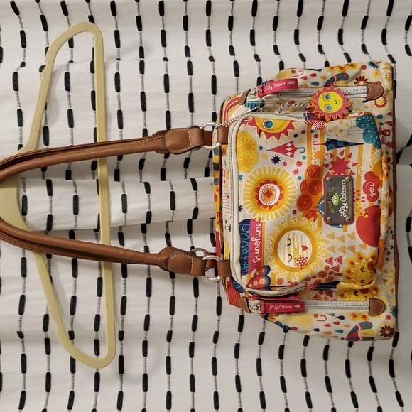 Lily Bloom Bags Lily Bloom Green Living Purse 2 Handles Gently Used